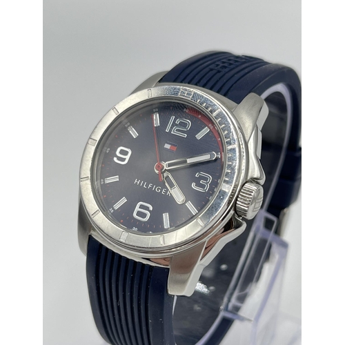 2404 - A cased Tommy Hilfiger quartz 35mm men's wristwatch, model no. TH.203.1.14.1954