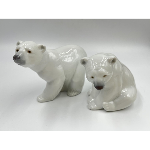 431B - Two boxed Lladro Polar Bear figurines, one model no. 1209 and one model no. 1207