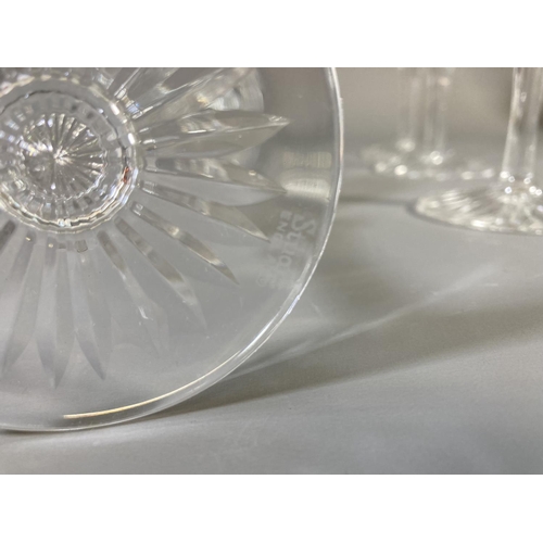 455 - A collection of glassware to include Stuart decanter, six Stuart wine glasses, three Stuart brandy g... 