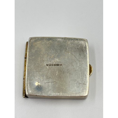 210 - Three antique .800 and .925 sterling silver pill/trinket boxes - approx. gross weight 40 grams