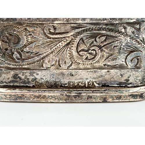 289 - A hallmarked Birmingham silver napkin ring, dated 1965 - approx. gross weight 16 grams