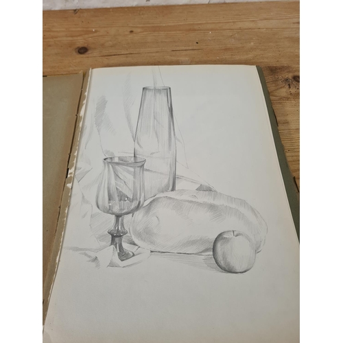 1193 - A collection of sketches and studies by Cheshire artist George Thompson (1934-2019)