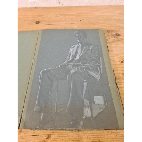 1193 - A collection of sketches and studies by Cheshire artist George Thompson (1934-2019)