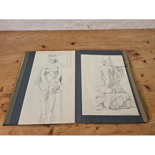 1193 - A collection of sketches and studies by Cheshire artist George Thompson (1934-2019)