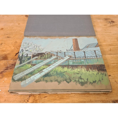 1193 - A collection of sketches and studies by Cheshire artist George Thompson (1934-2019)