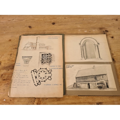 1193 - A collection of sketches and studies by Cheshire artist George Thompson (1934-2019)