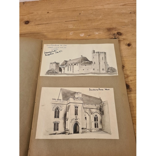 1193 - A collection of sketches and studies by Cheshire artist George Thompson (1934-2019)