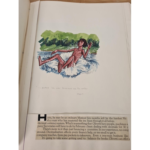 1193 - A collection of sketches and studies by Cheshire artist George Thompson (1934-2019)