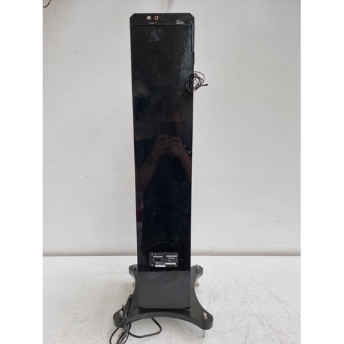 1277 - A Lenco iPod Tower 1 floor standing docking speaker with USB and SD card inputs