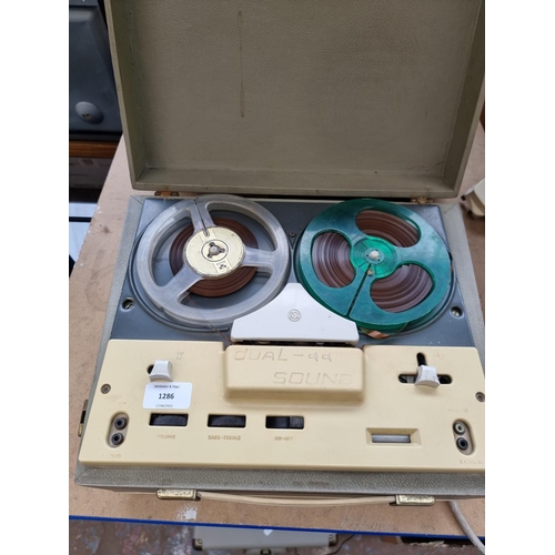 1286 - A mid 20th century Dual-Sound reel-to-reel tape recorder