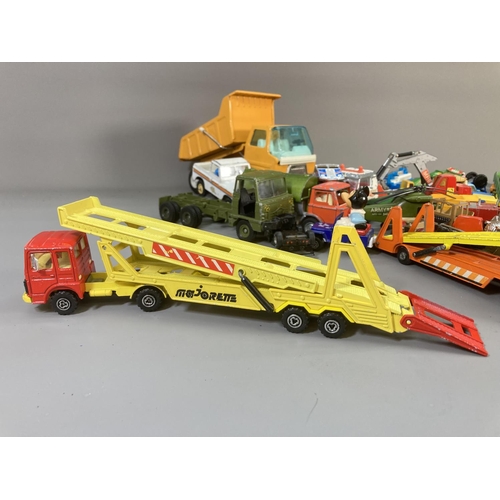 662 - A collection of assorted diecast model vehicles to include Dinky Johnston road sweeper, Corgi Wall's... 