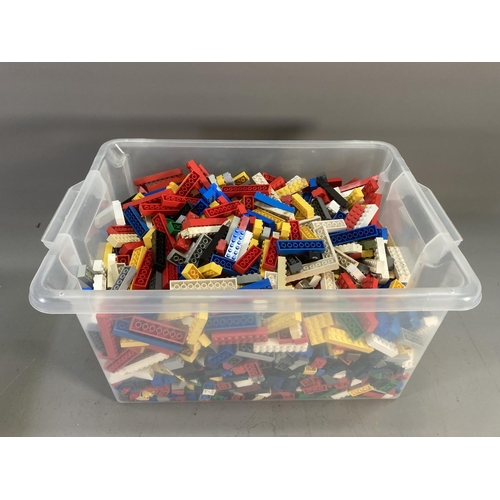 681 - Two boxes containing a large quantity of Lego