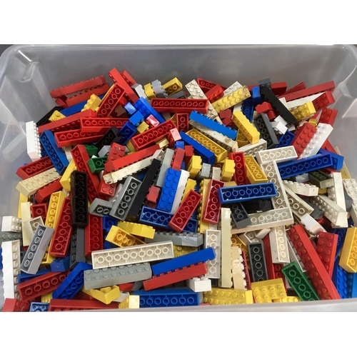 681 - Two boxes containing a large quantity of Lego