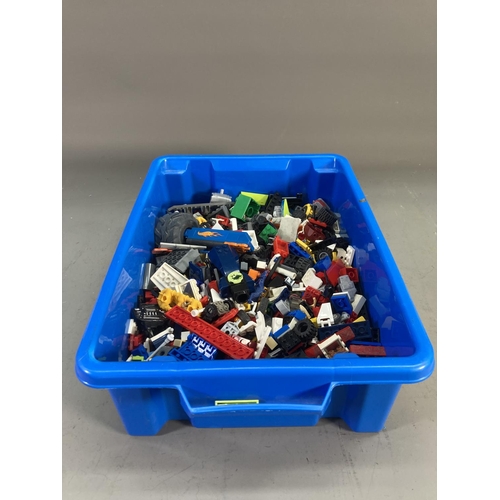 681 - Two boxes containing a large quantity of Lego