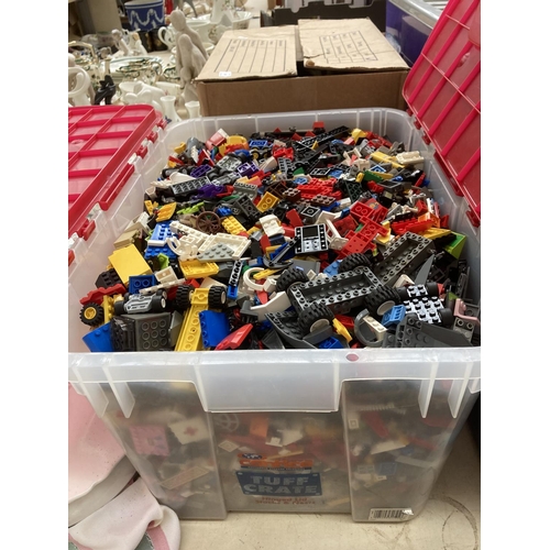 683 - A box containing a large quantity of Lego