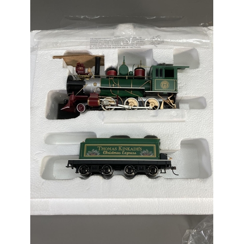 610 - A Bachmann Hawthorne Village Thomas Kinkade Christmas Express Train Set to include 2-6-0 engine loco... 