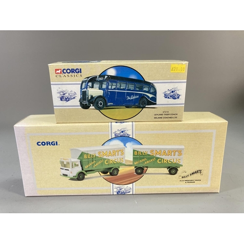 623 - A collection of assorted boxed model vehicles to include Corgi 97891 limited edition Billy Smart's A... 