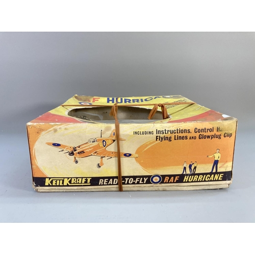 630 - A boxed KeilKraft Ready To Fly plastic control-line model RAF Hurricane