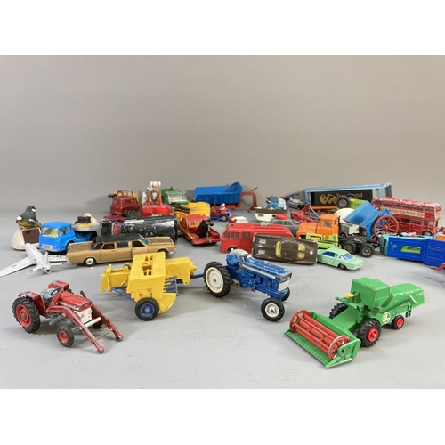 631 - A collection of assorted diecast model vehicles to include Dinky Ford D800, Corgi Commer bus, Corgi ... 