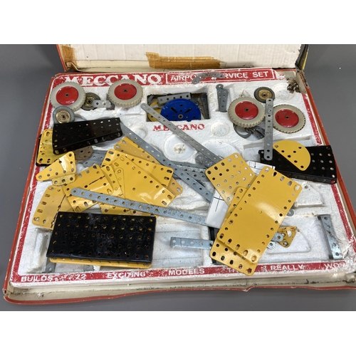 633 - A boxed vintage Meccano Airport Service construction kit