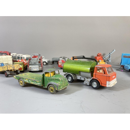 638 - A large collection of assorted diecast model vehicles to include Corgi Major articulated trailer, Di... 