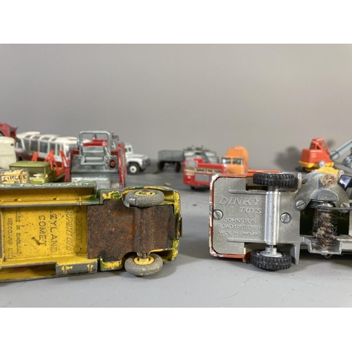 638 - A large collection of assorted diecast model vehicles to include Corgi Major articulated trailer, Di... 