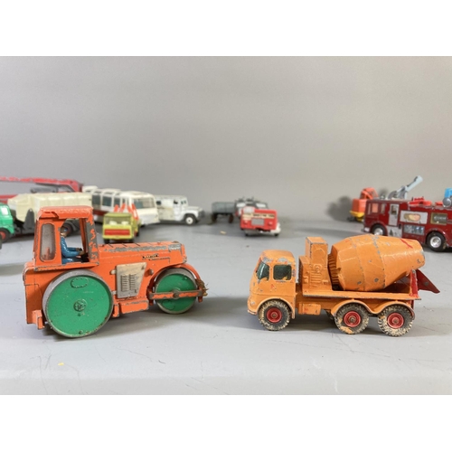 638 - A large collection of assorted diecast model vehicles to include Corgi Major articulated trailer, Di... 