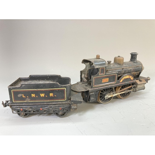 641 - An early 20th century Bing live steam O gauge 0-4-0 Jupiter 1902 locomotive and tender in black L.N.... 