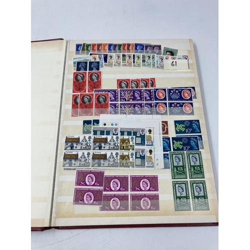 763 - Four various stamp albums containing various stamps to include First Day covers, World Wide etc.