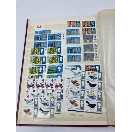 763 - Four various stamp albums containing various stamps to include First Day covers, World Wide etc.