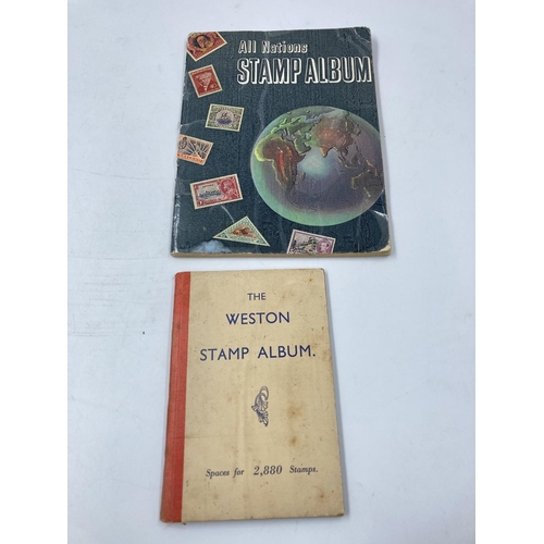 764 - A large collection of various stamps and stamp albums containing various World Wide stamps