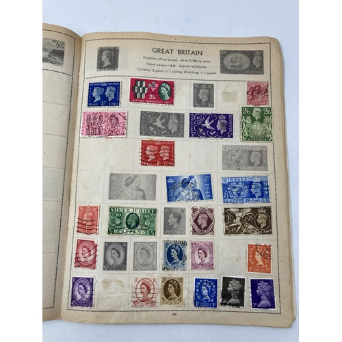 764 - A large collection of various stamps and stamp albums containing various World Wide stamps