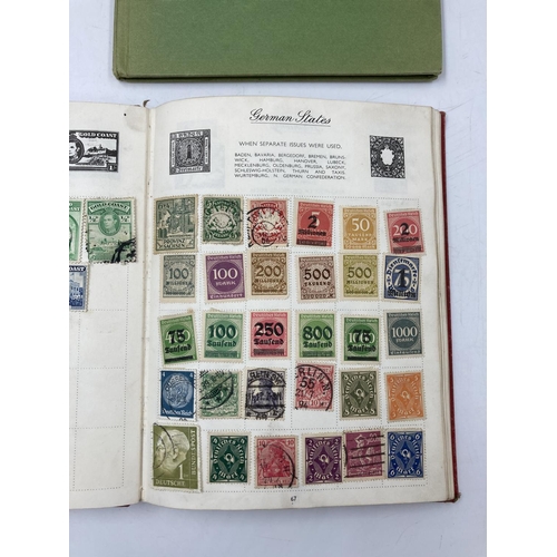 764 - A large collection of various stamps and stamp albums containing various World Wide stamps