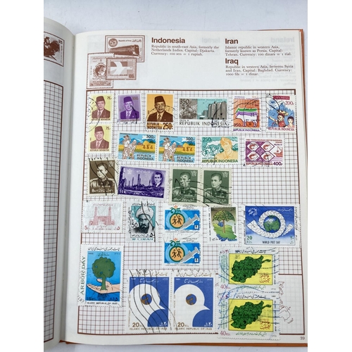 764 - A large collection of various stamps and stamp albums containing various World Wide stamps