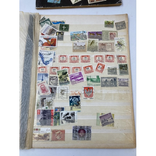 764 - A large collection of various stamps and stamp albums containing various World Wide stamps