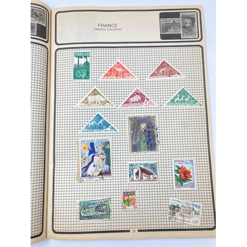 764 - A large collection of various stamps and stamp albums containing various World Wide stamps