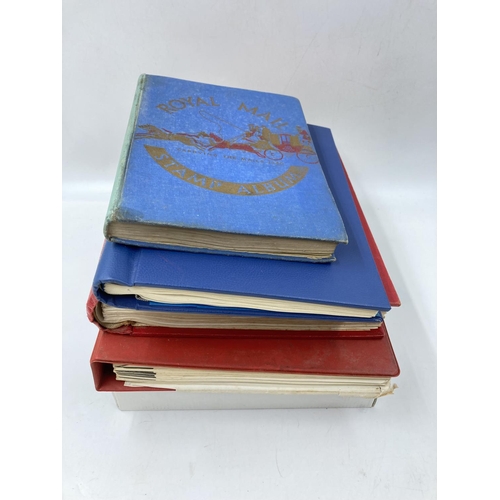 765 - Five stamp albums containing a large collection of assorted World Wide stamps