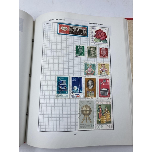 767 - Seven stamp albums containing a large collection of assorted World Wide stamps and First Day covers ... 