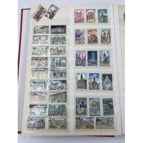 758 - Four various stamp albums to include The Rodney Cover Album containing various First Day covers etc.