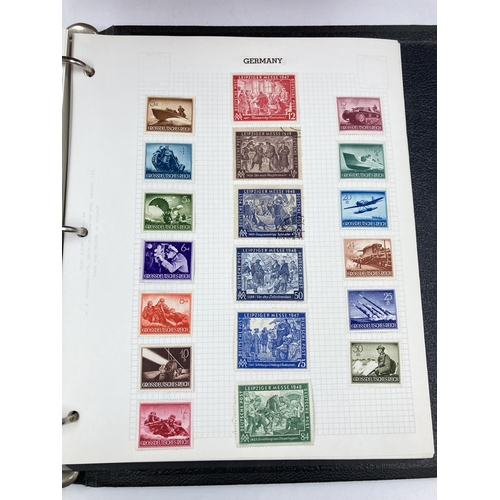 760 - A large collection of assorted stamp albums to include Stanley Gibbons Gay Venture, Stanley Gibbons ... 