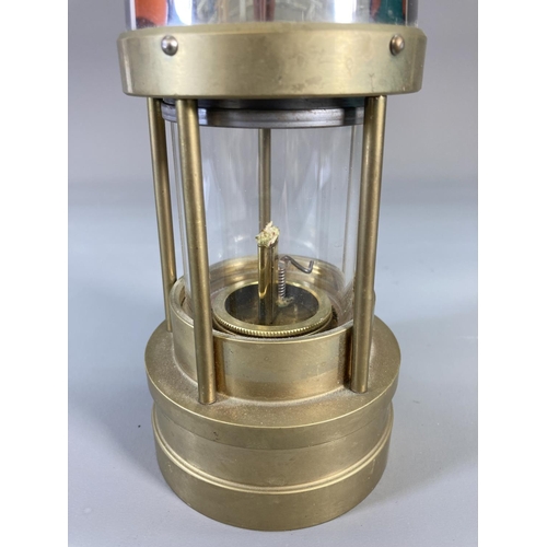 848 - A reproduction E. Thomas & Williams Ltd. brass miners lamp - approx. 24.5cm high