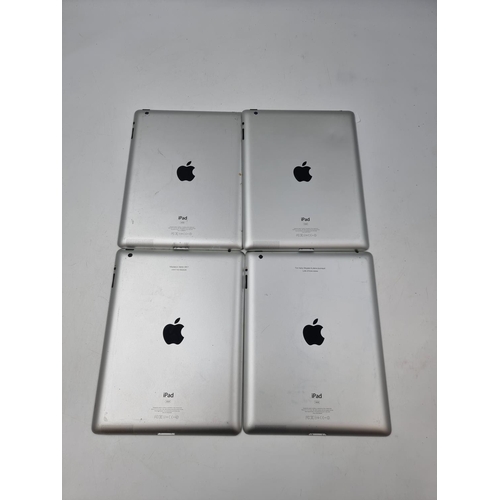 1492 - Four Apple iPad A1416 tablets