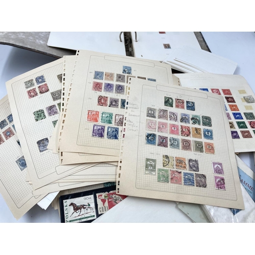 770 - A large collection of assorted stamps and First Day covers to include British Flowers, Commemorating... 