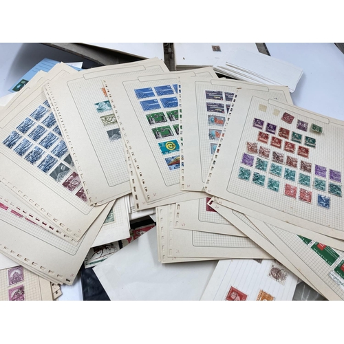 770 - A large collection of assorted stamps and First Day covers to include British Flowers, Commemorating... 