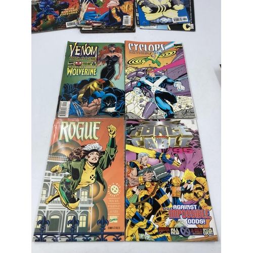 775 - Twenty two various Marvel comics to include Venom, X-Men, Rogue etc.