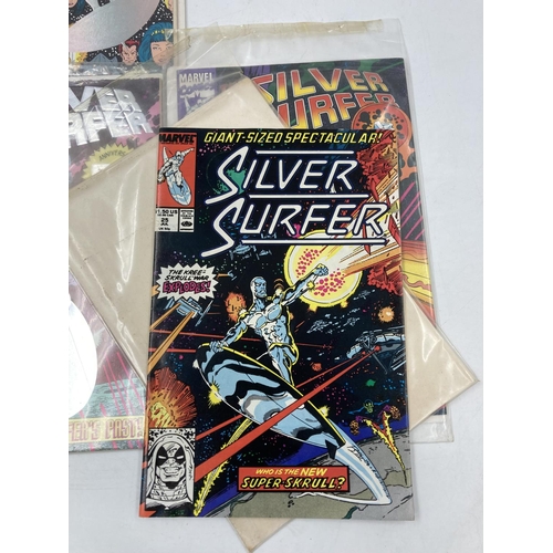 784 - Eleven Marvel Silver Surfer comics