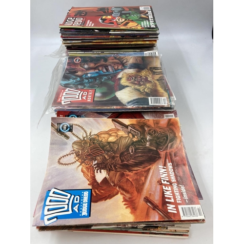 785 - A large collection of assorted Judge Dredd comics