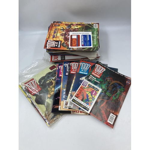 785 - A large collection of assorted Judge Dredd comics