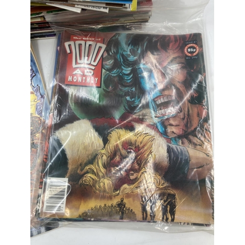 785 - A large collection of assorted Judge Dredd comics