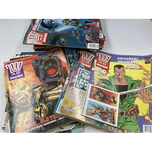 785 - A large collection of assorted Judge Dredd comics